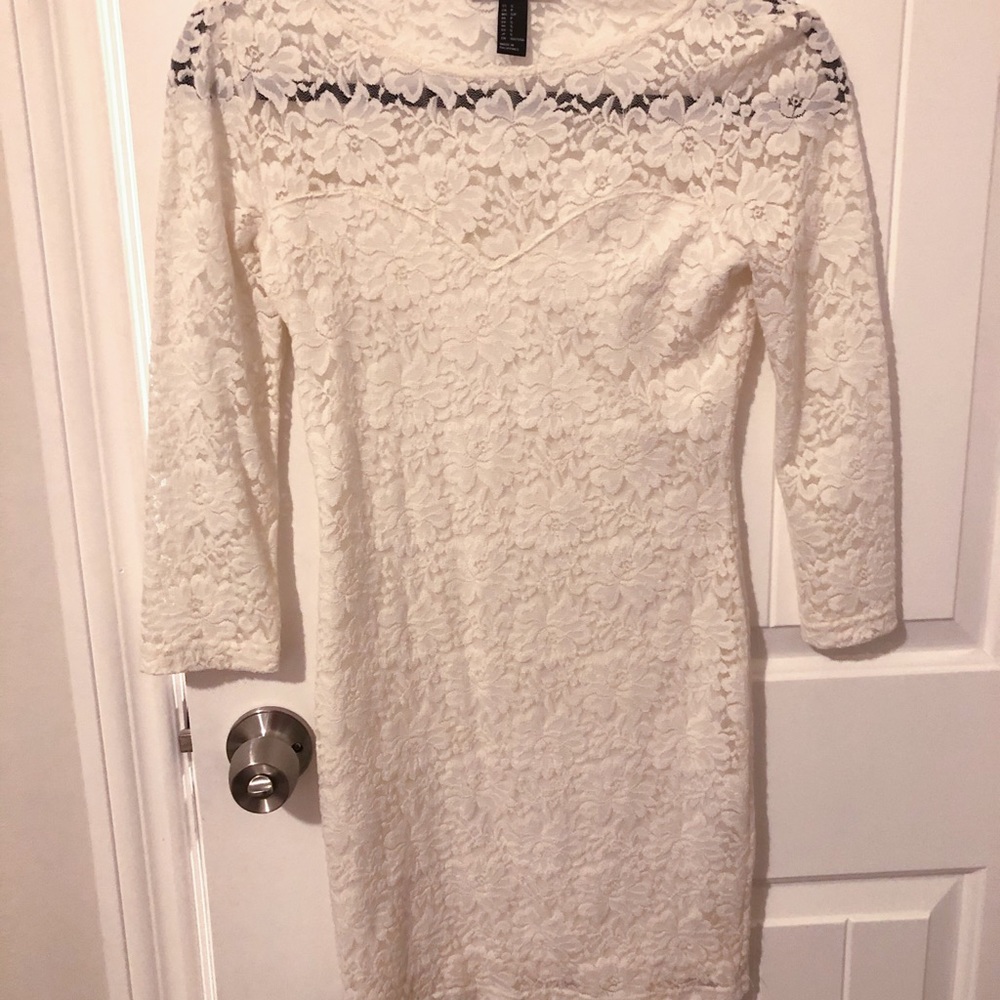 White lace dress